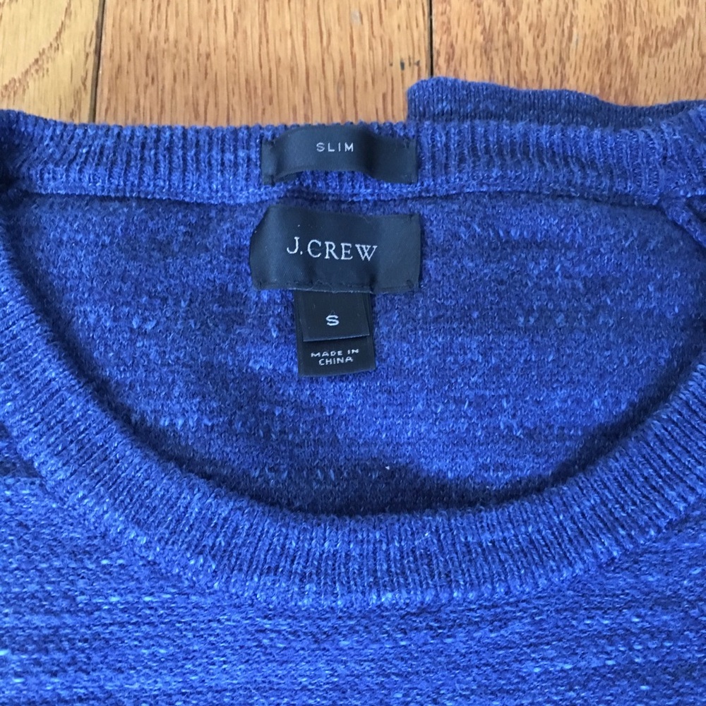 J. Crew Slim Fit Blue Sweater